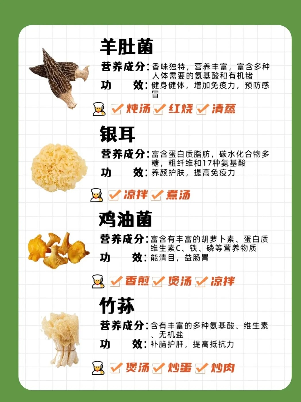 科普：蘑菇学名及其营养价值解析
