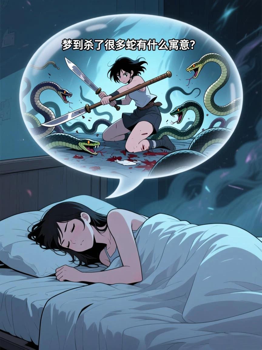 梦境迷踪，解析梦中斩蛇取肉的深层含义