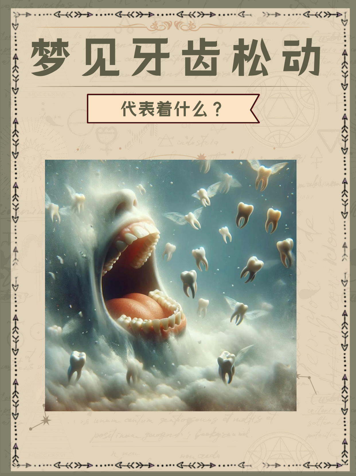 清晨梦境，牙齿松动与自我蜕变的隐喻