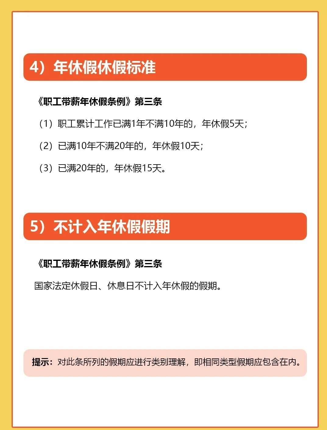 一文看懂：年休假规定天数介绍
