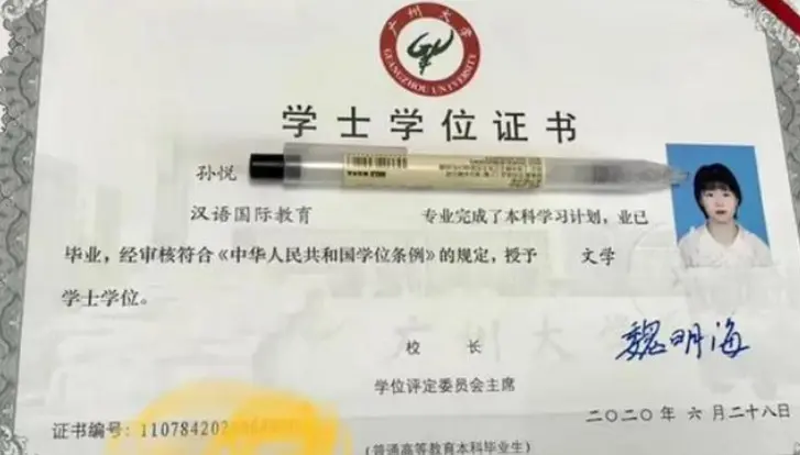 孙悦特意染红发去见弟弟孙卓，学位证书被曝光， 第一学历颇受称赞