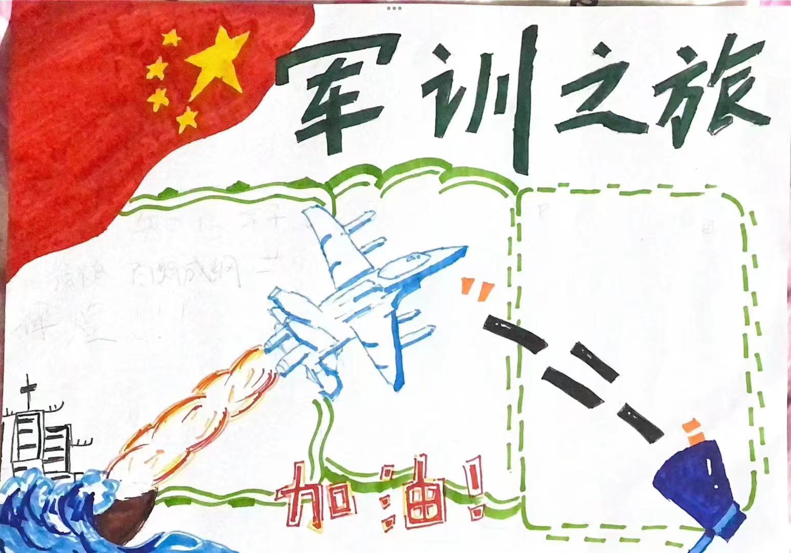 ?军训手抄报设计模板