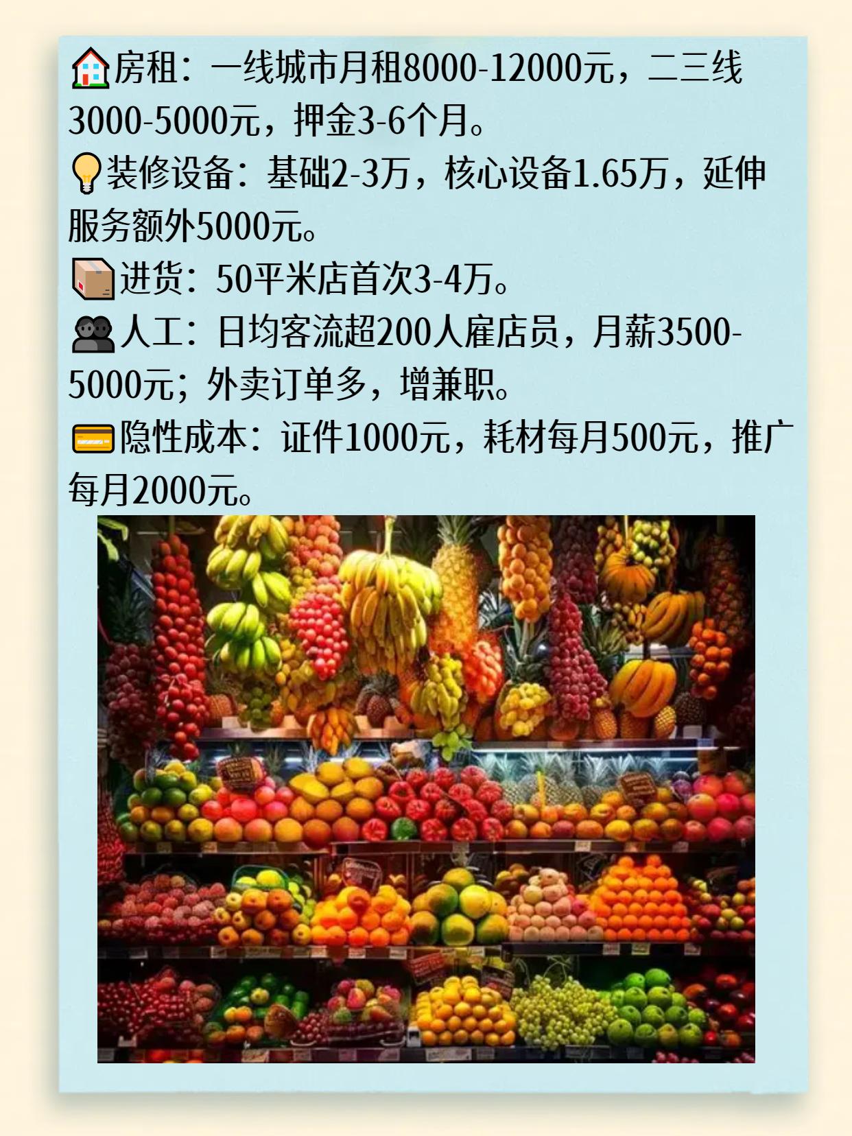 批发水果能挣多少钱一个月