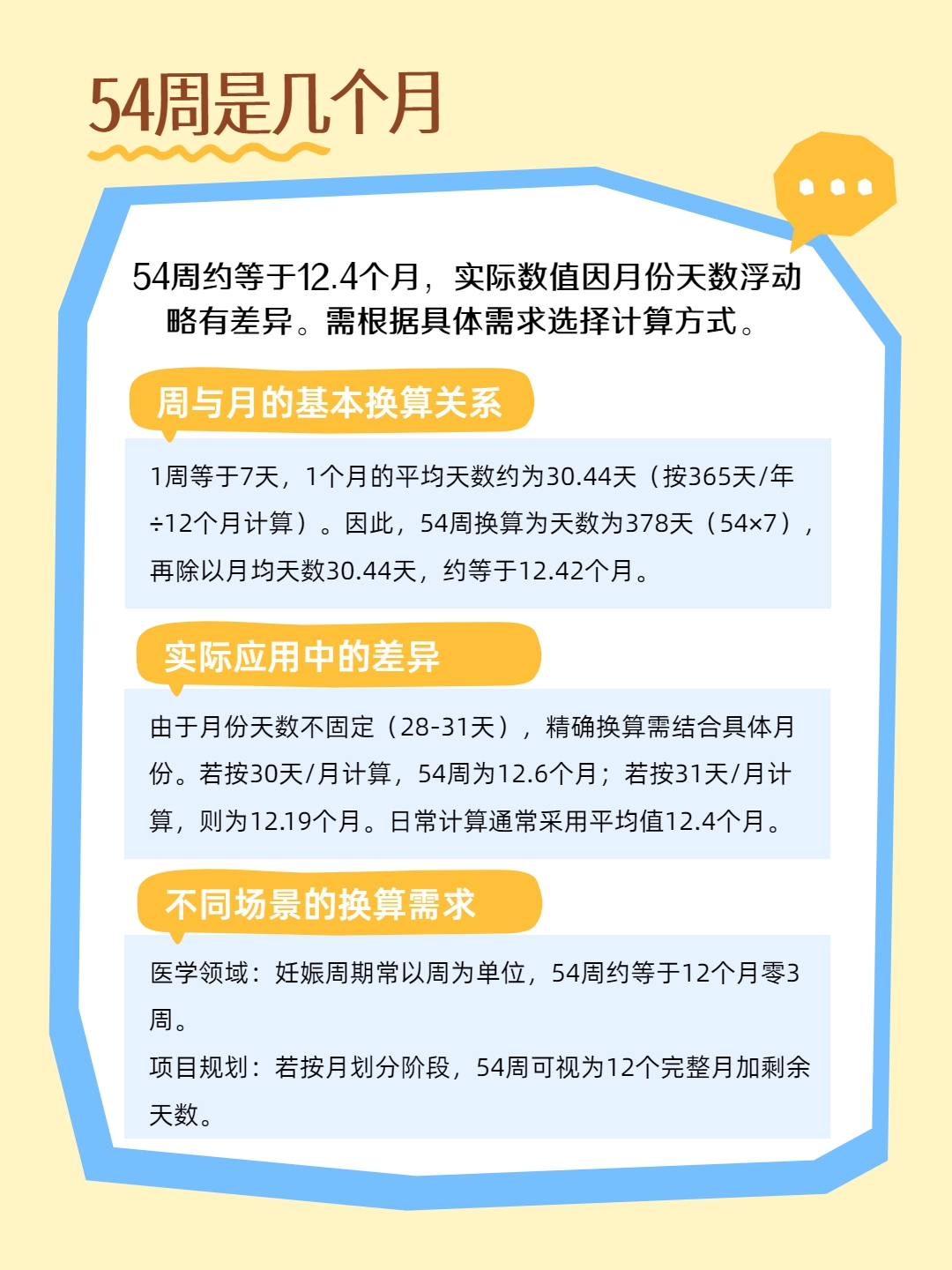 54周是几个月