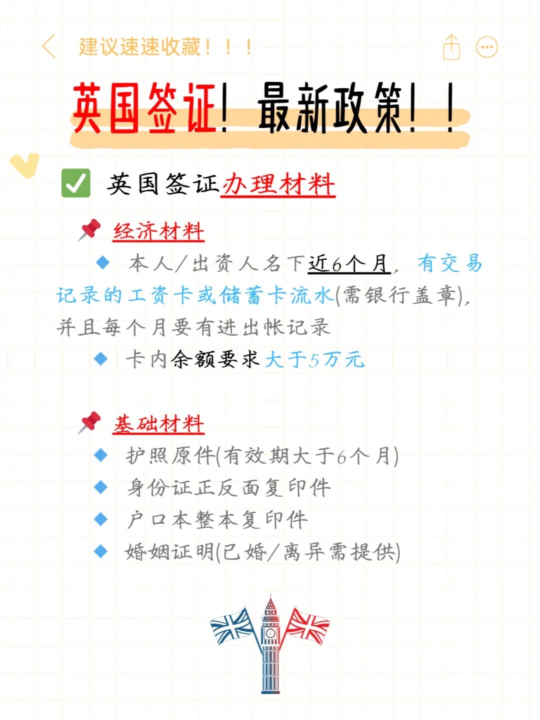一文看懂：英国签证材料有哪些需要准备