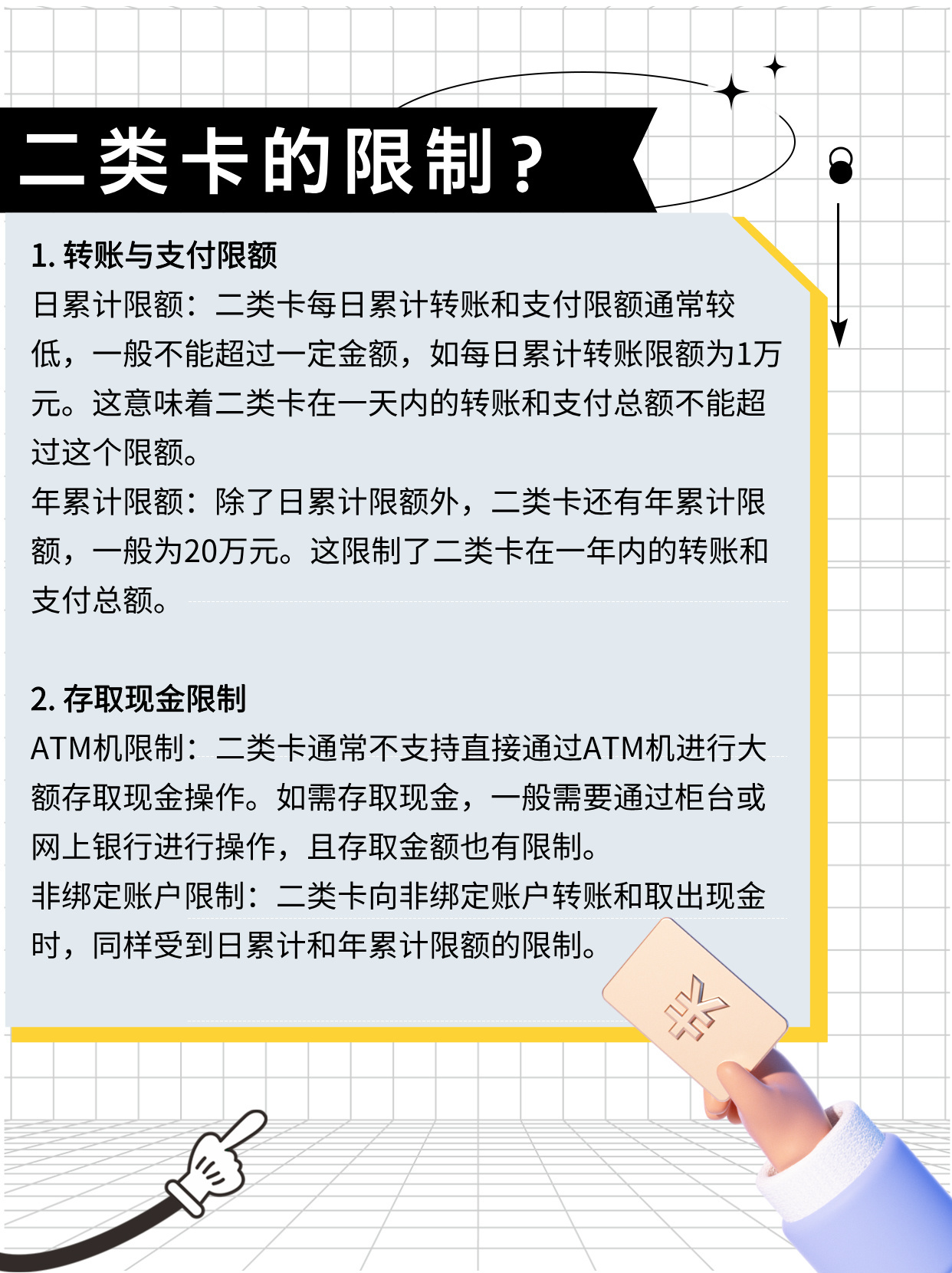 二类卡有哪些限制？