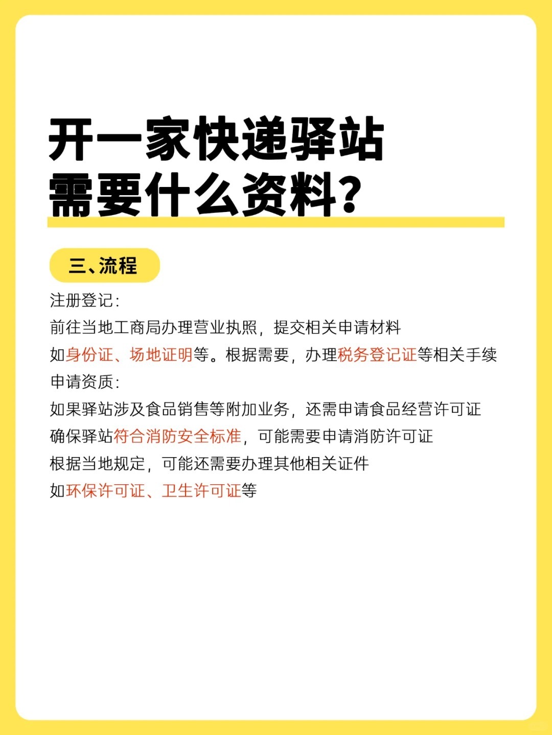注册快递网点需要什么手续
