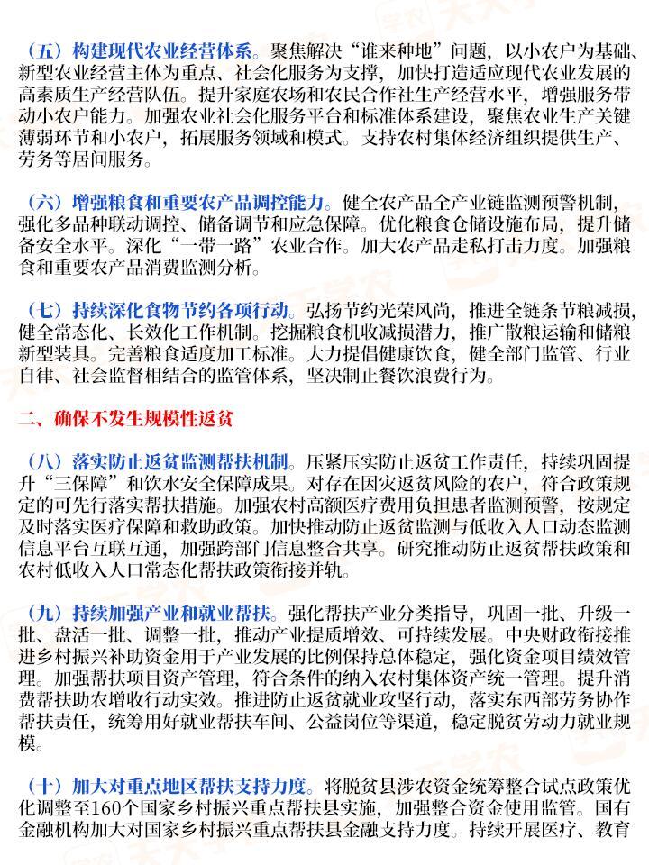 一文看懂: 2024年中央一号文件农业政策重点