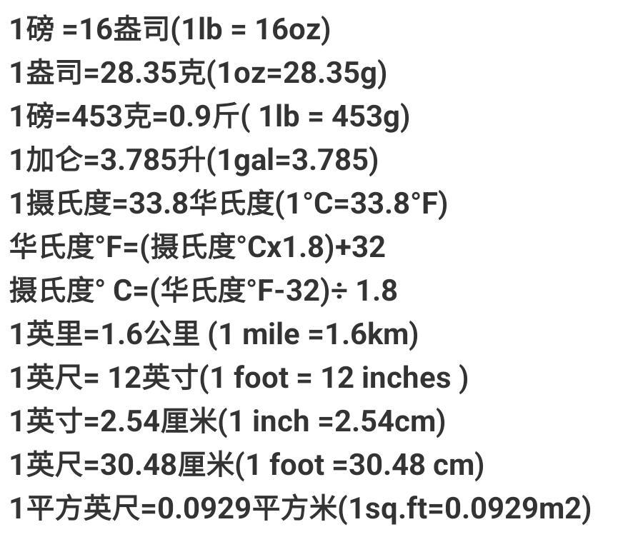 一磅等于几斤？计量单位换算小贴士