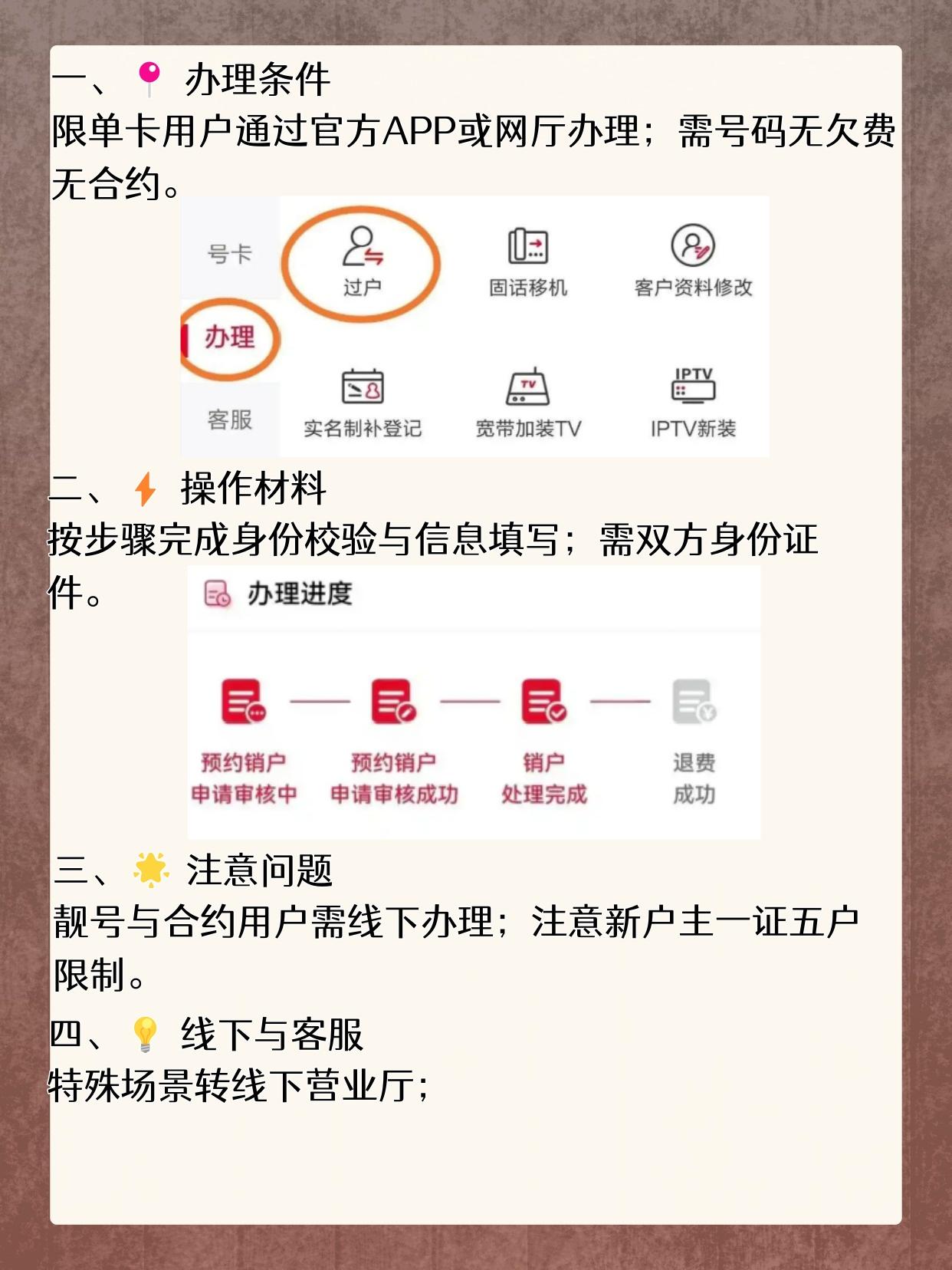 如何办理网络电话号码过户