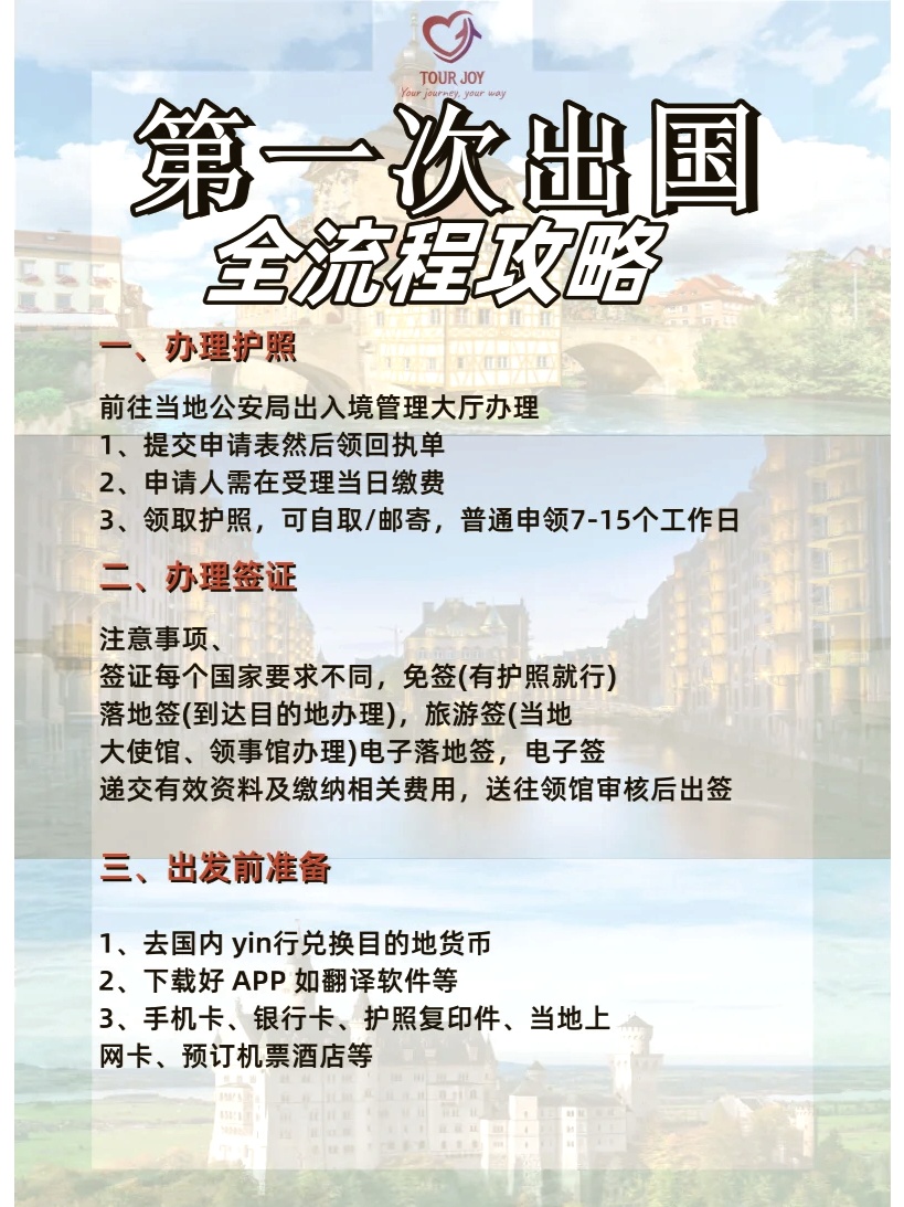 秒懂：出国必备手续介绍????