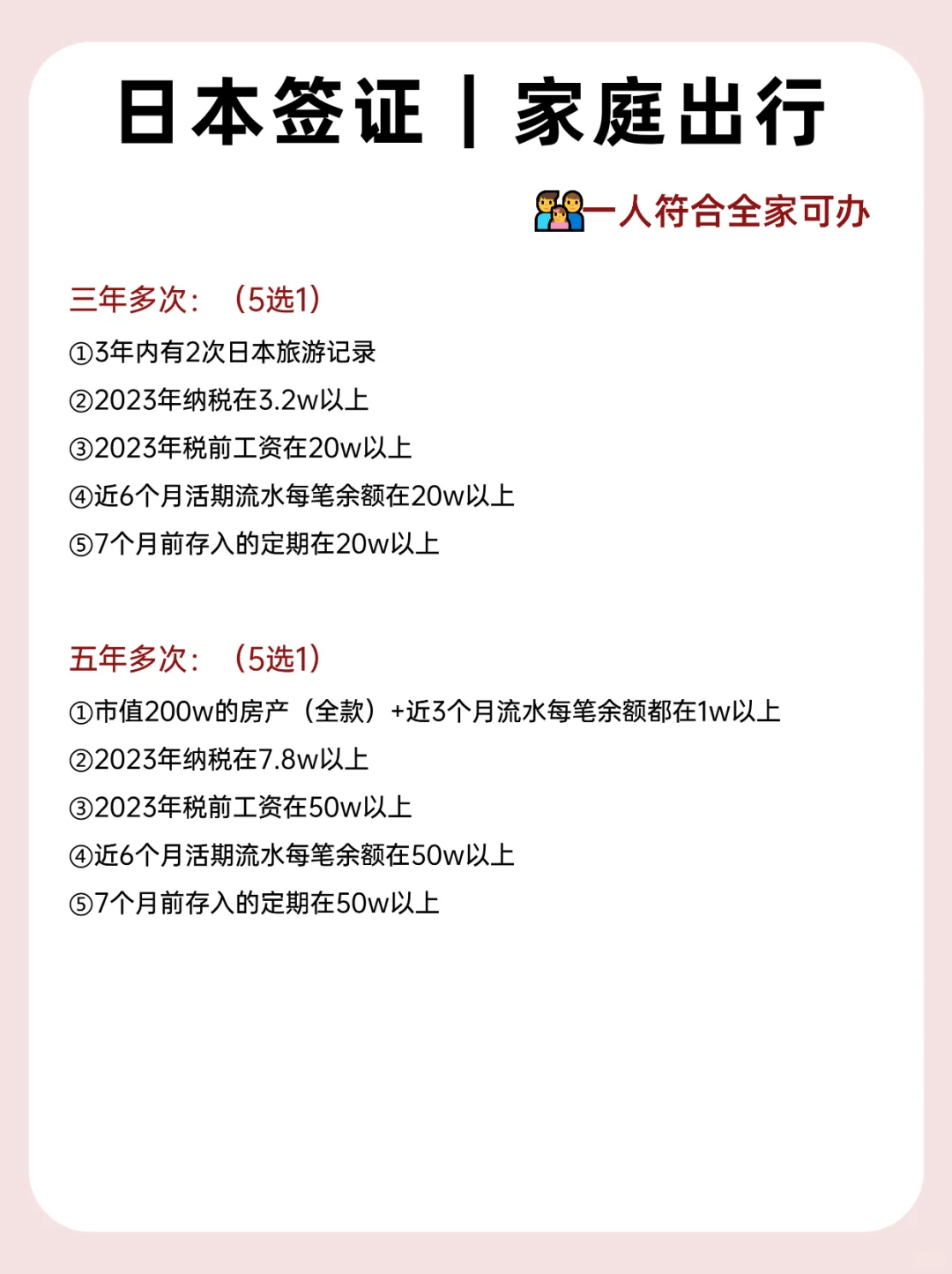 日本签证 | 家庭办理攻略