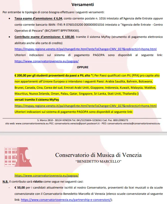 niversitaly平台预注册回执文件（国际生）意大利语b2证书（如果有）考试费用大区税：6.04
