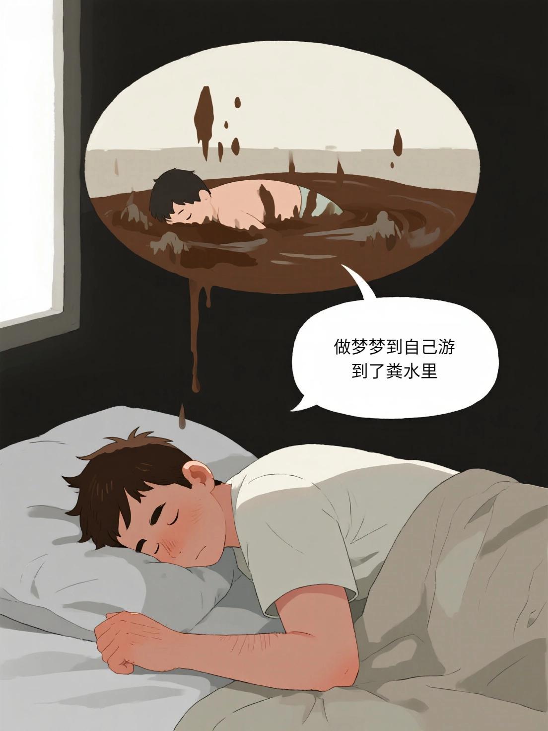 梦境的隐喻，解析梦见涨大水把自己拉的屎冲走了的深层含义