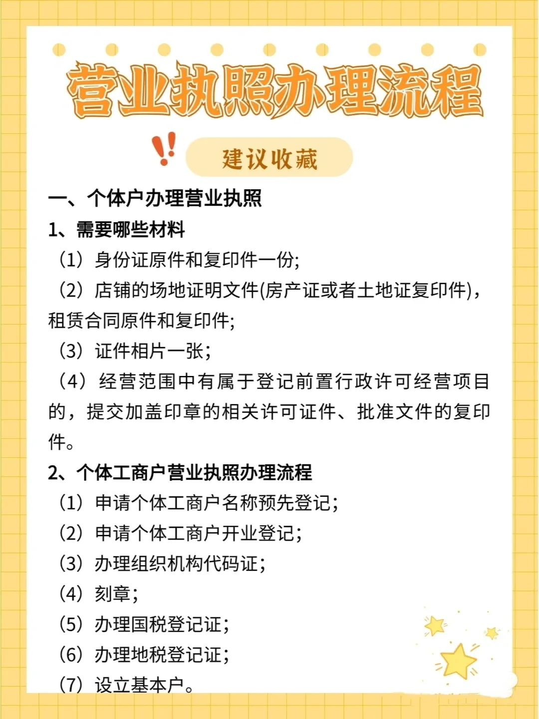 注册营业执照的材料及流程图