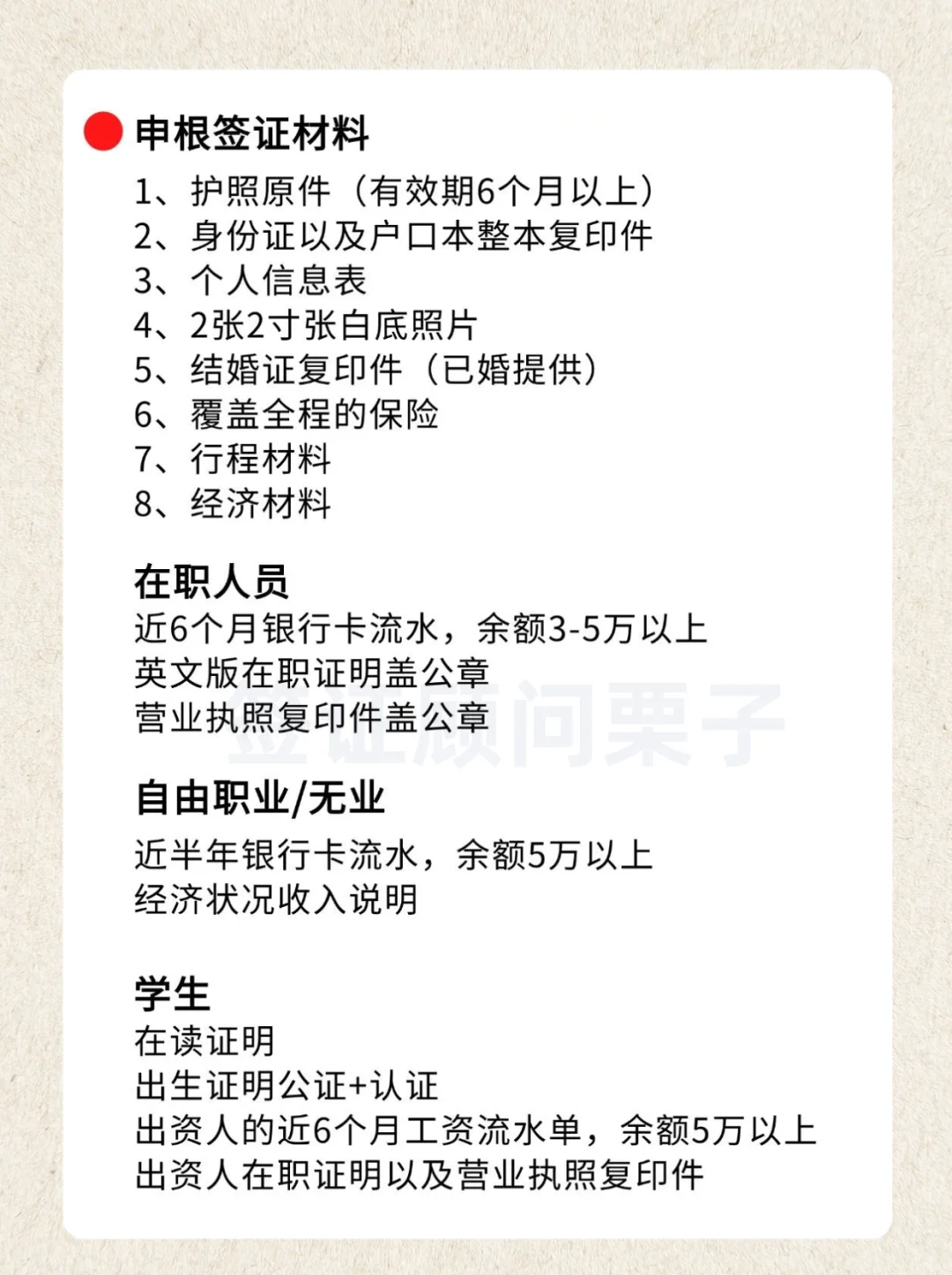 首次办申根签证的小白必看攻略
