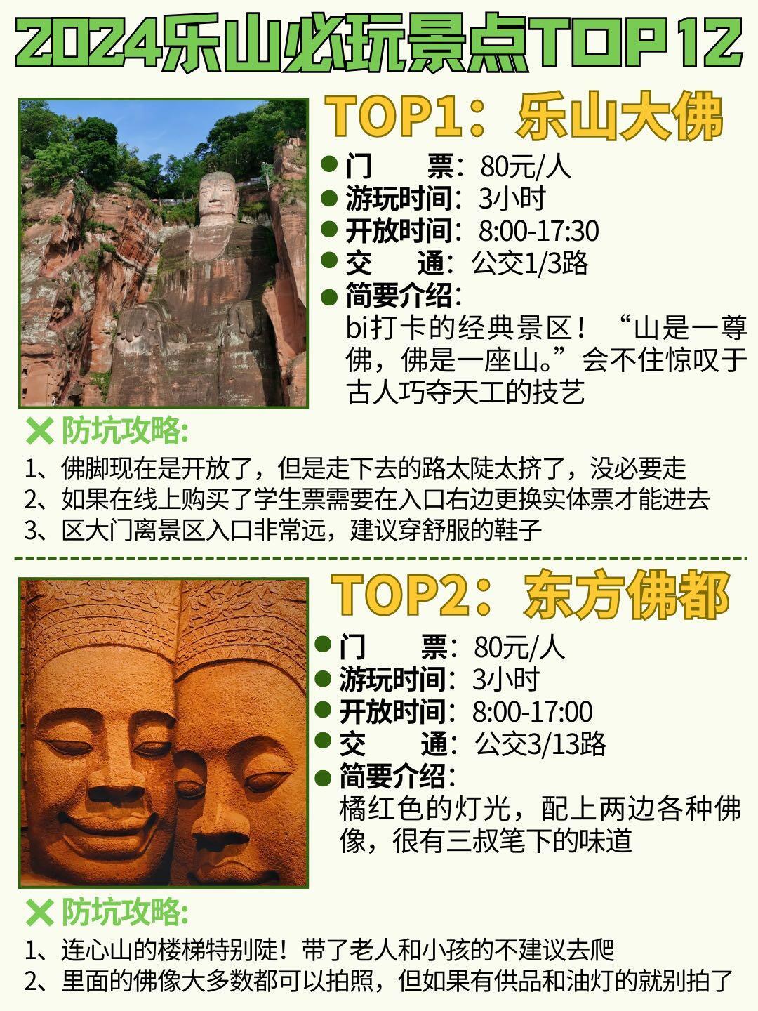 乐山四天三夜游玩攻略