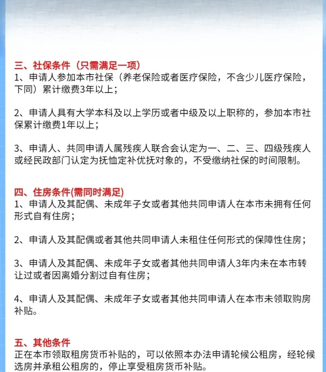 带你了解：公租房申请条件是什么