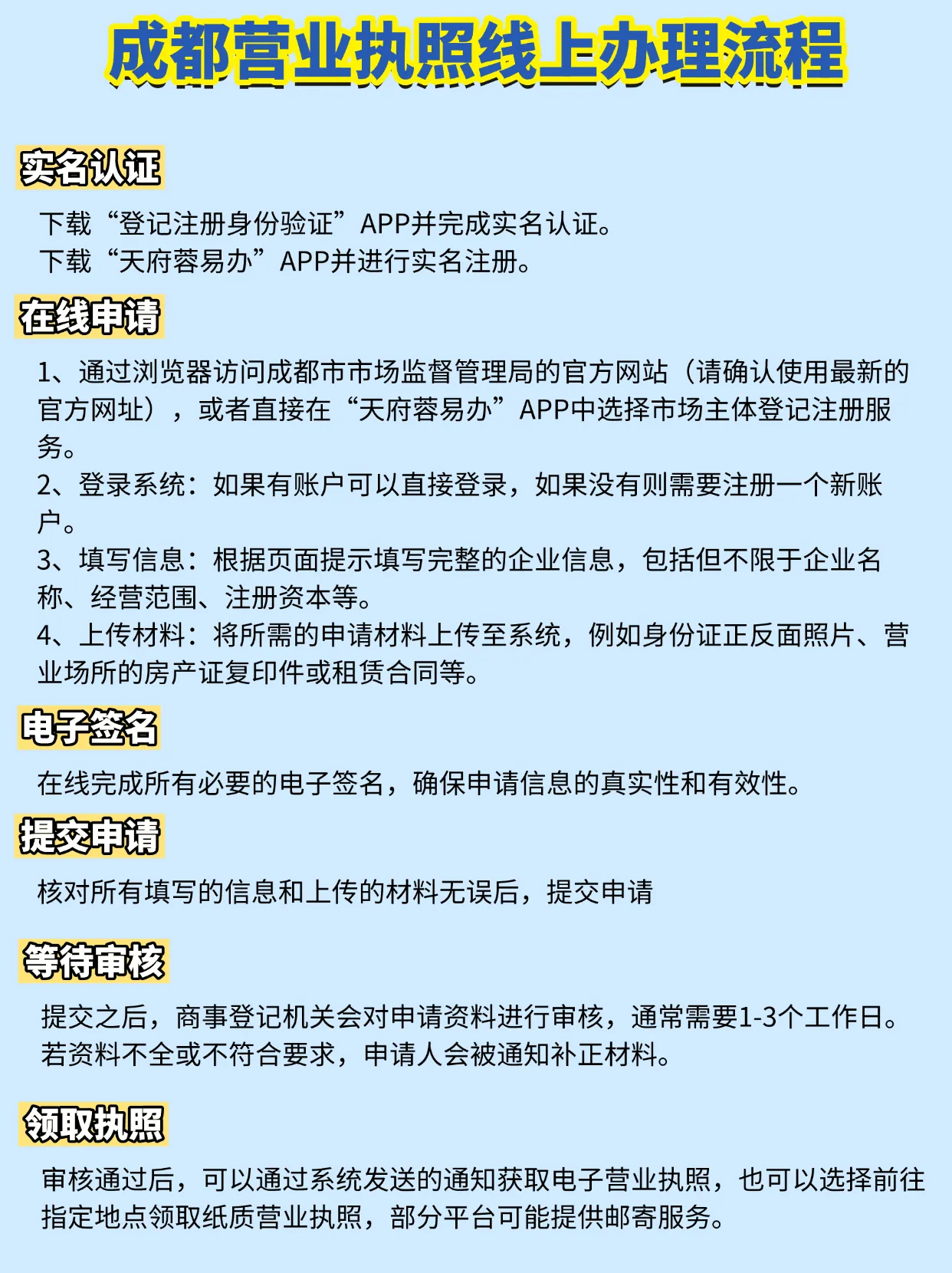 怎样线上注册营业执照