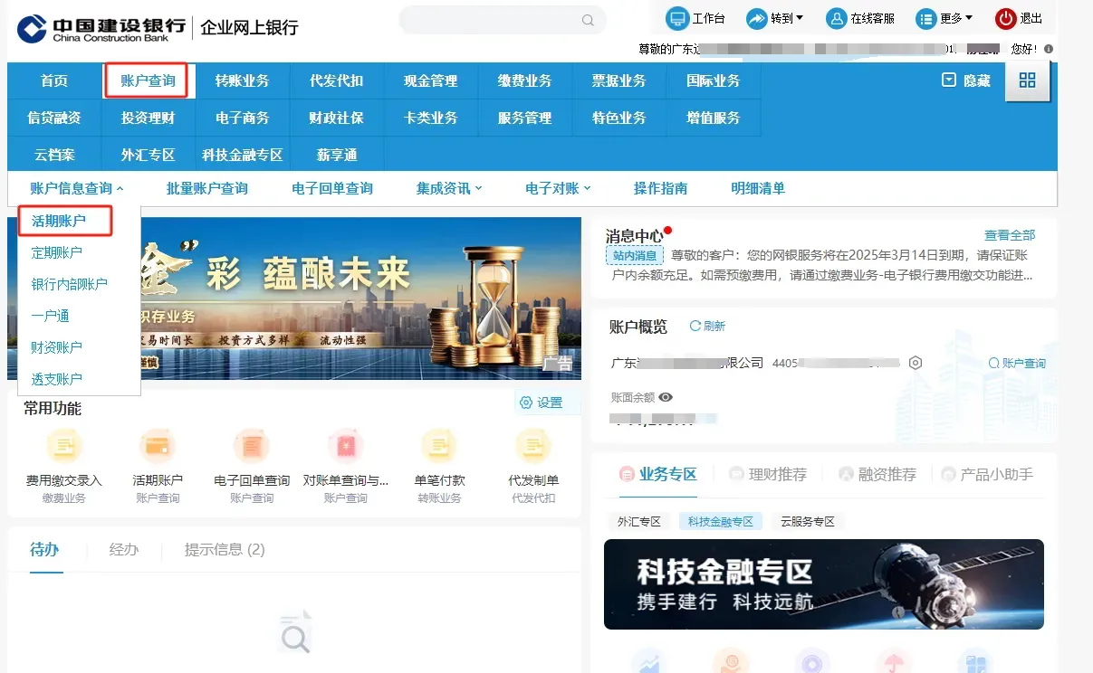 建行对公流水导出指南｜轻松查看企业账户额度