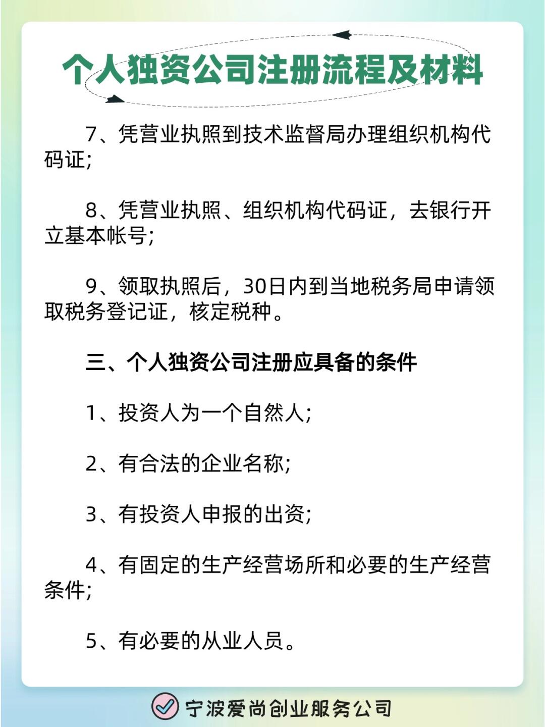 个独公司如何注册
