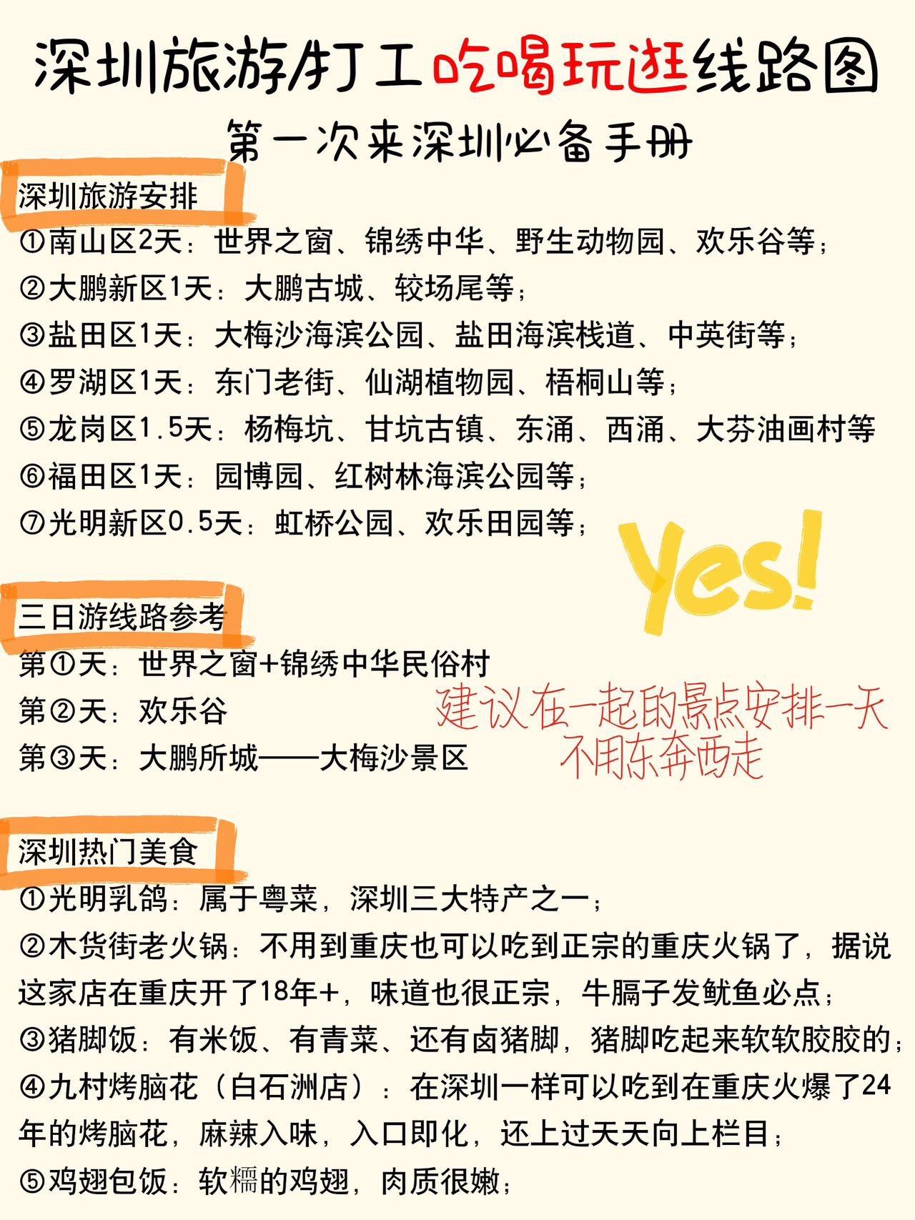 深圳游玩全攻略首次必收藏
