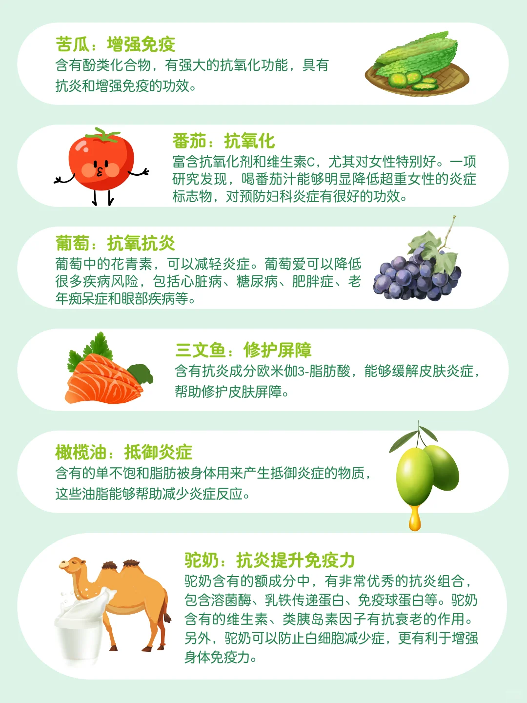 抗炎宝藏食物大盘点！轻松击退身体炎症​