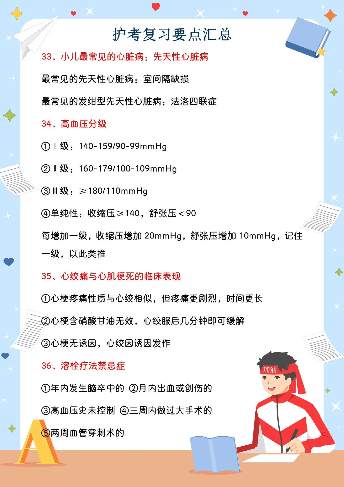 护考必看知识点。