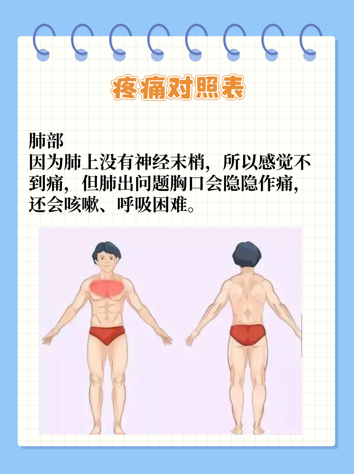 疼痛对照表｜身体的语言