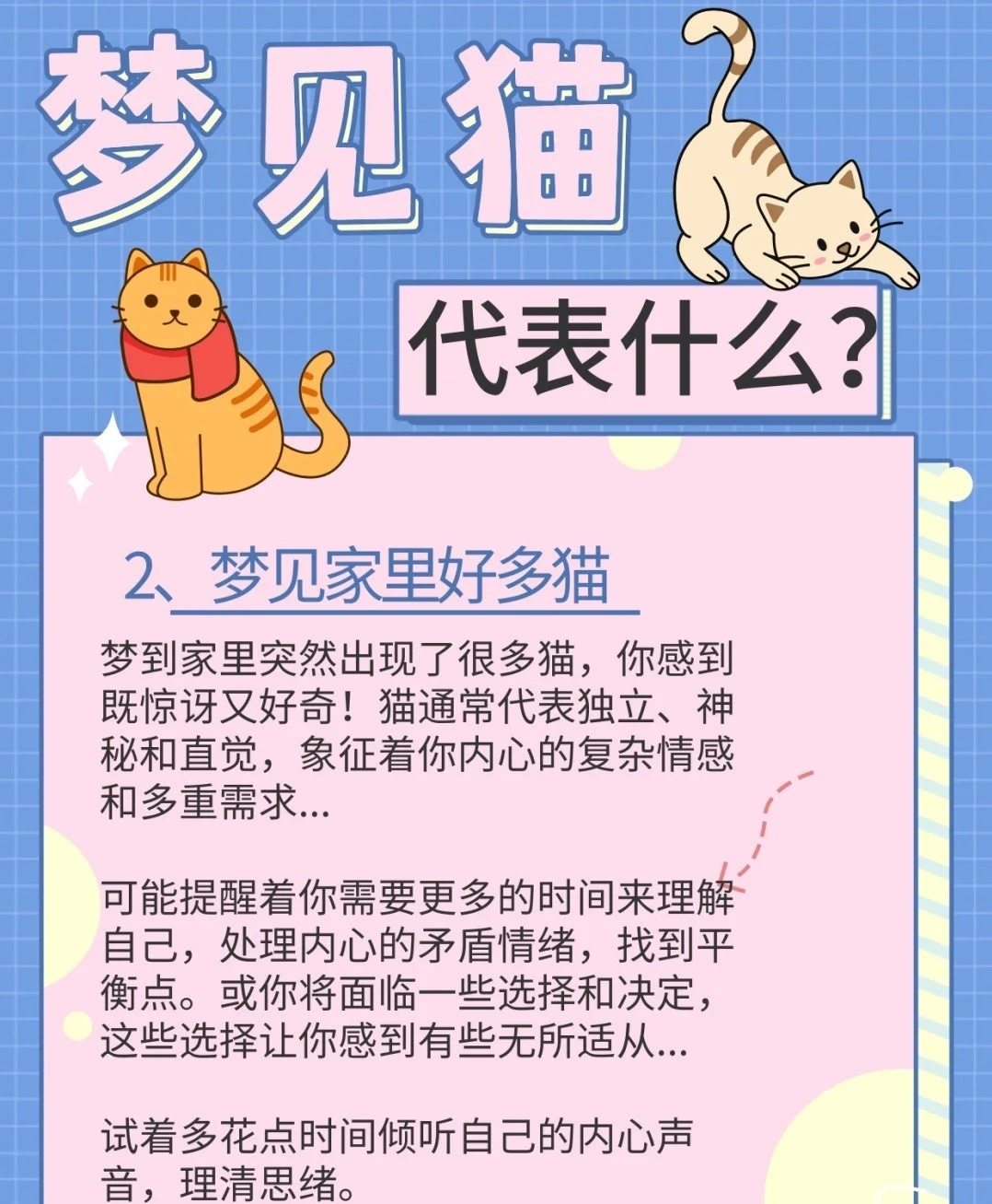 揭秘梦境密码，快一个星期了，每晚梦见猫，这究竟意味着什么？