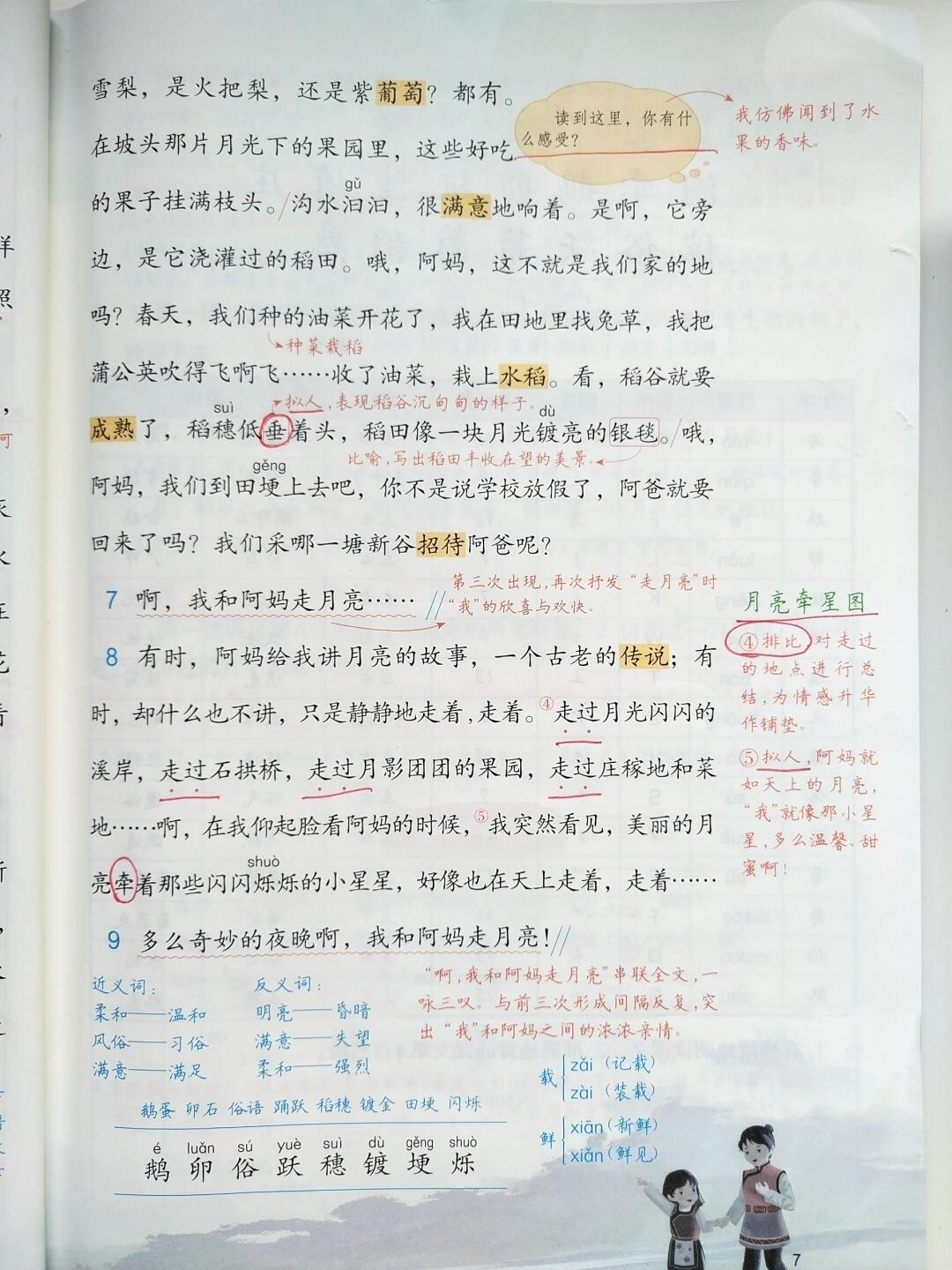 四年级语文《走月亮》备课解析