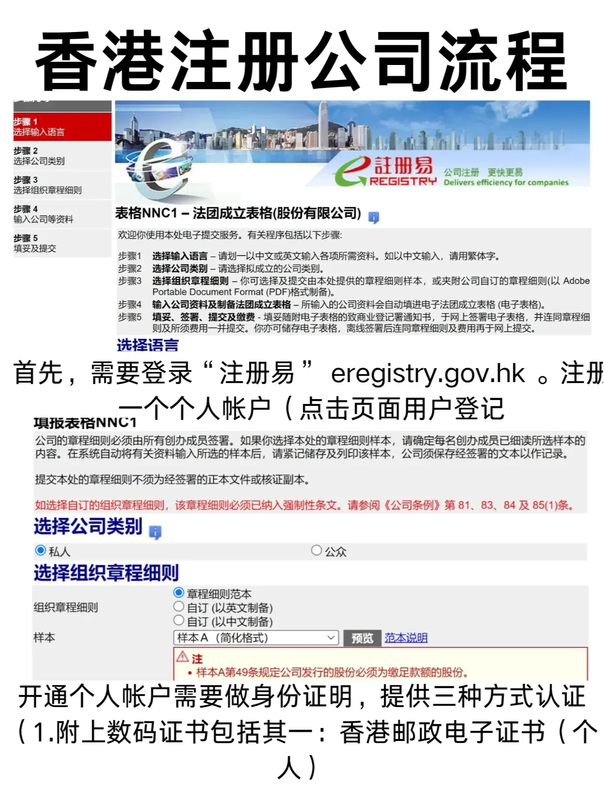 怎么注册香港公司