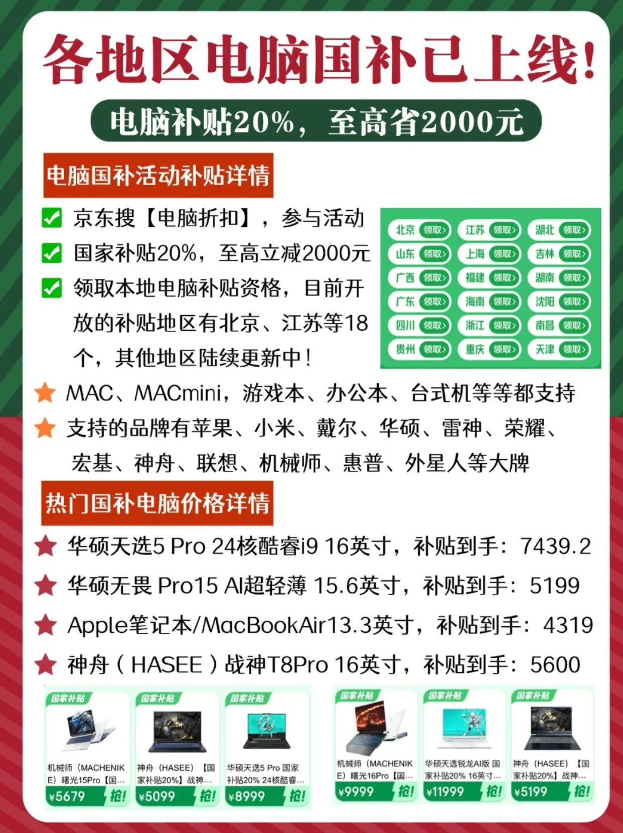 公司电脑个人购买补贴
