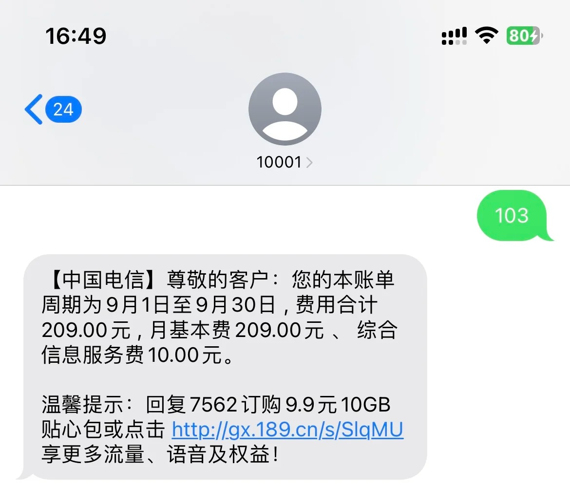 发送什么短信查话费明细呢