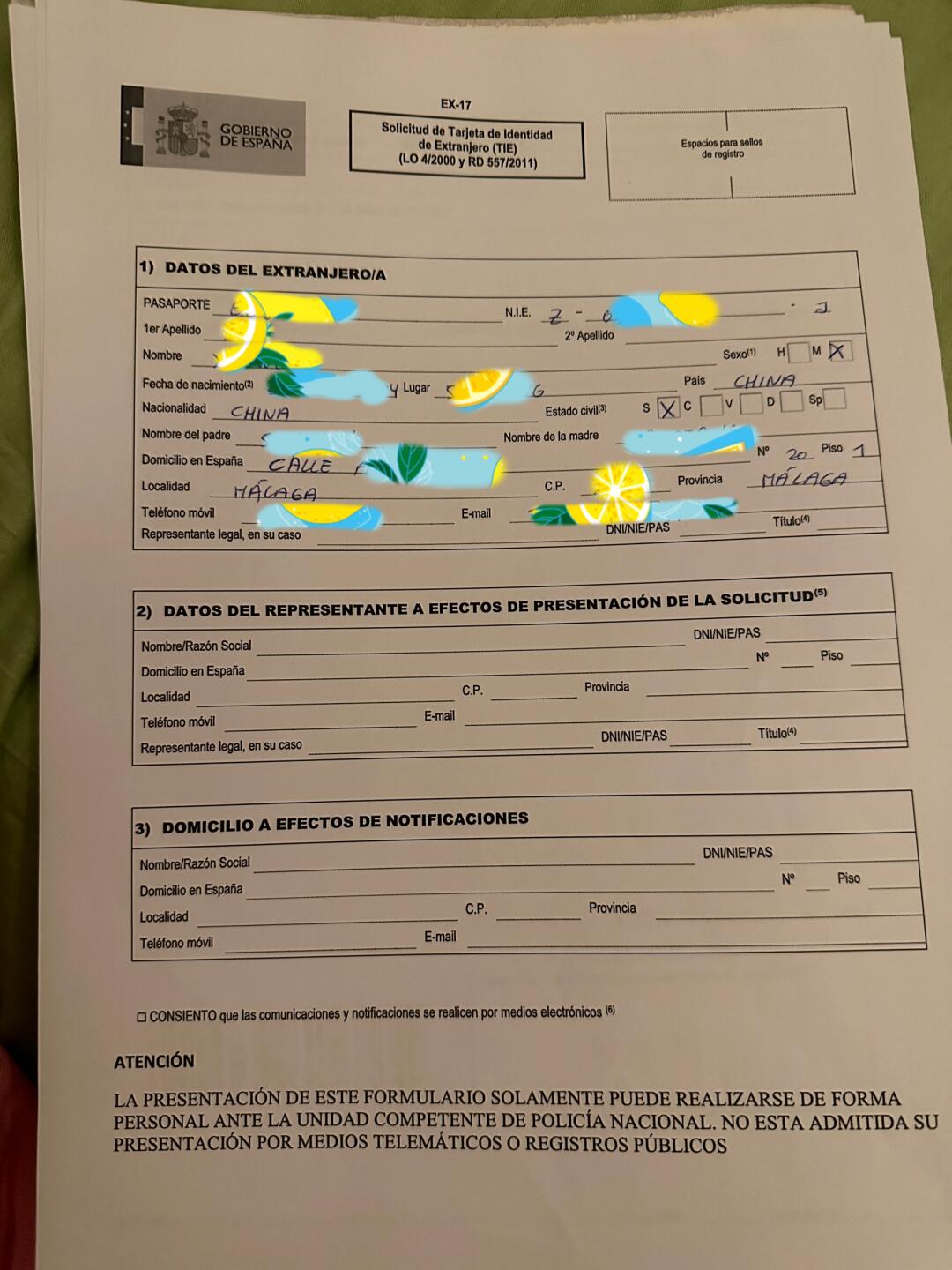 西班牙办居留卡按指纹全攻略