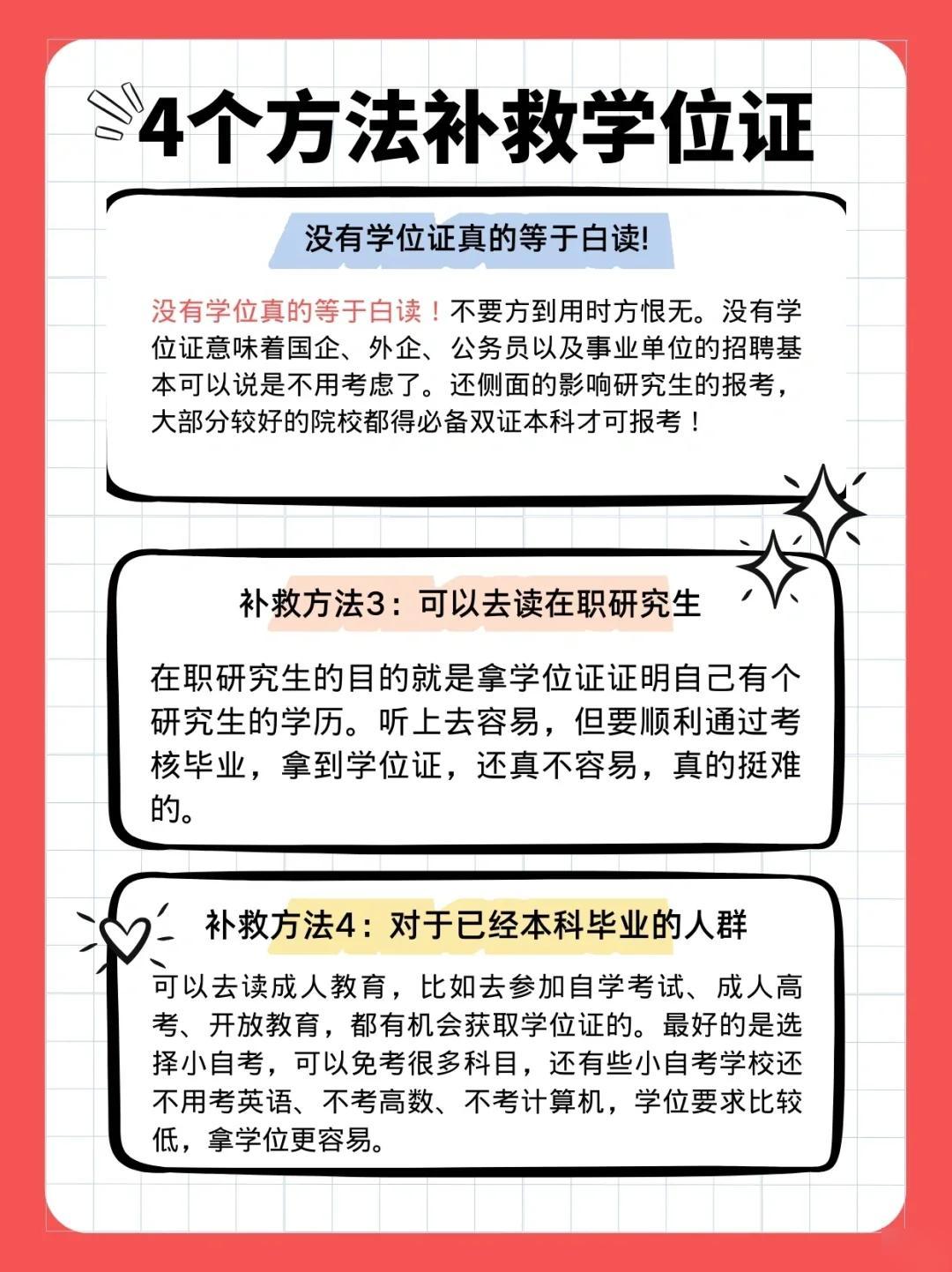 本科毕业证在手，学位证如何补救？。