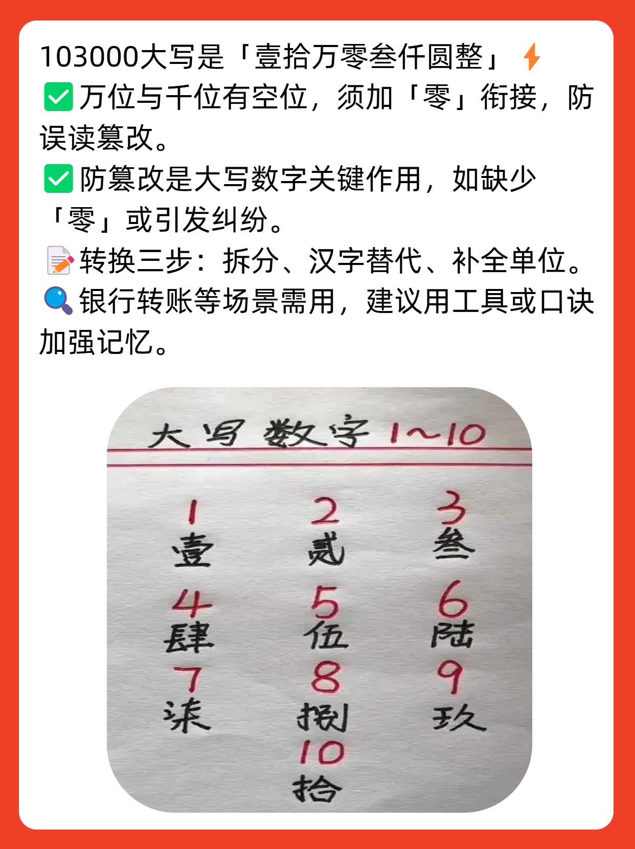 103000的大写是什么？