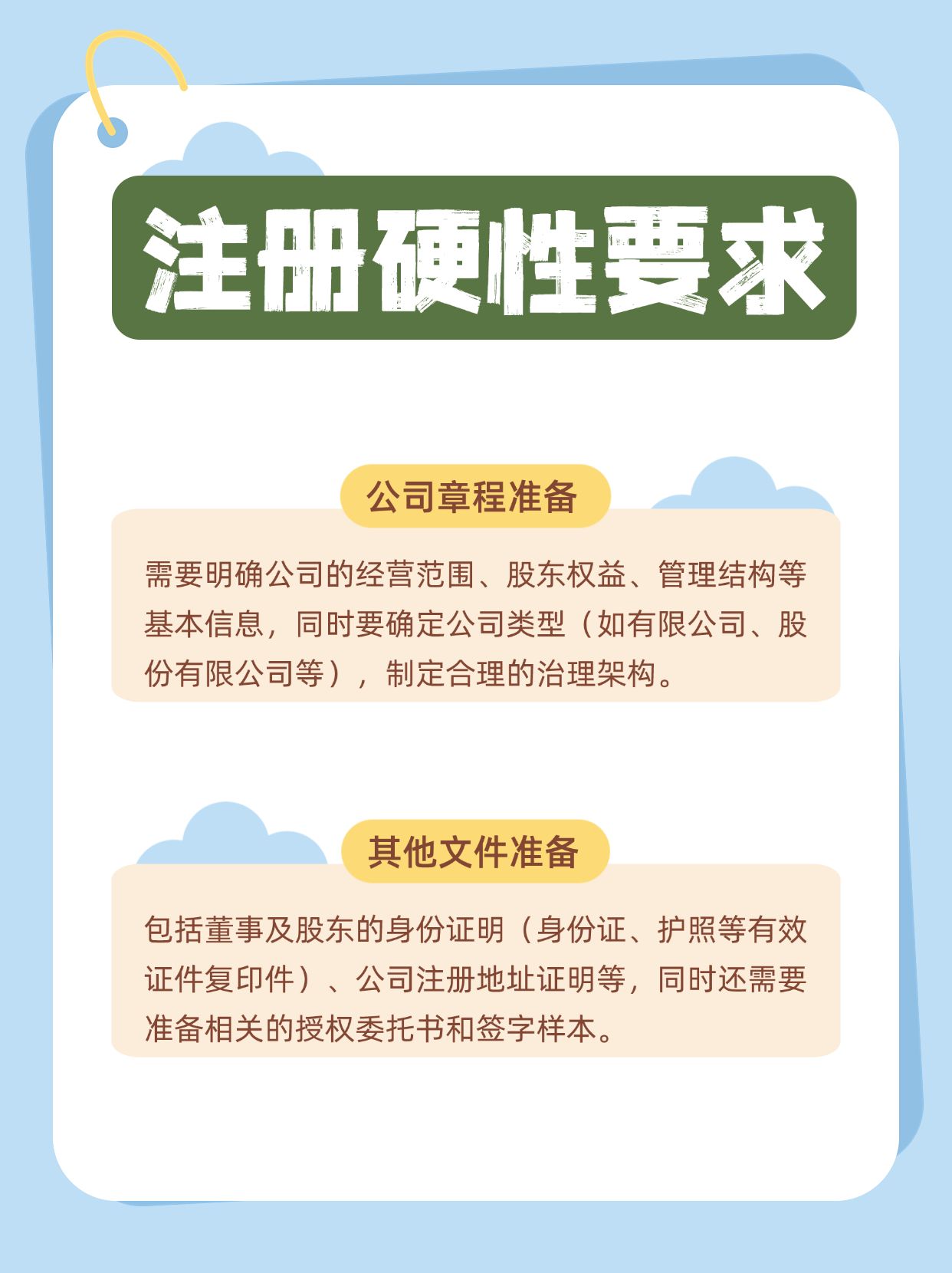 注册公司需要准备什么文件呢