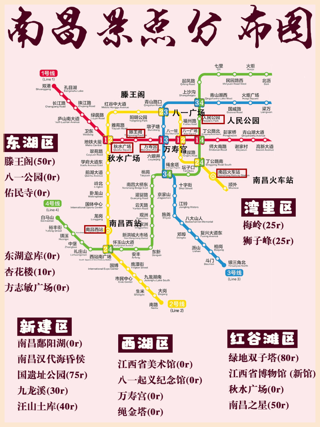 南昌地铁沿线景点全攻略