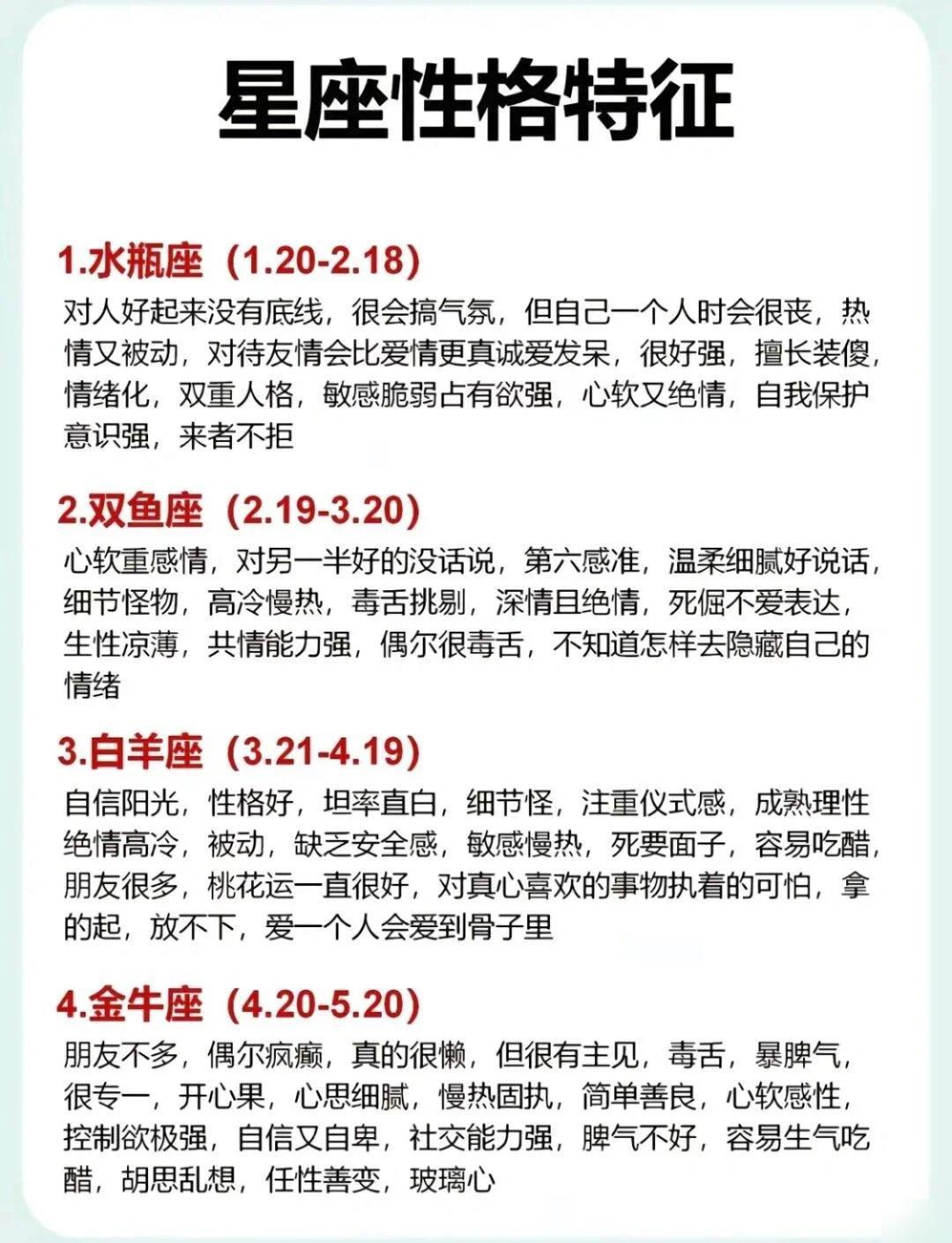 十二星座性格全解析，你是哪款？