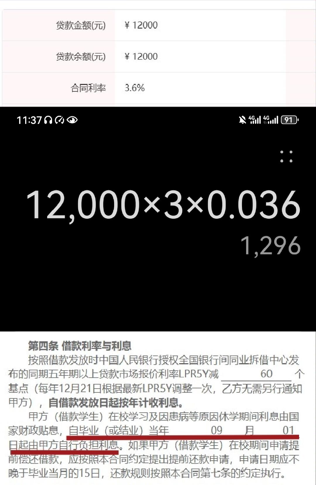 助学贷款利率计算法
