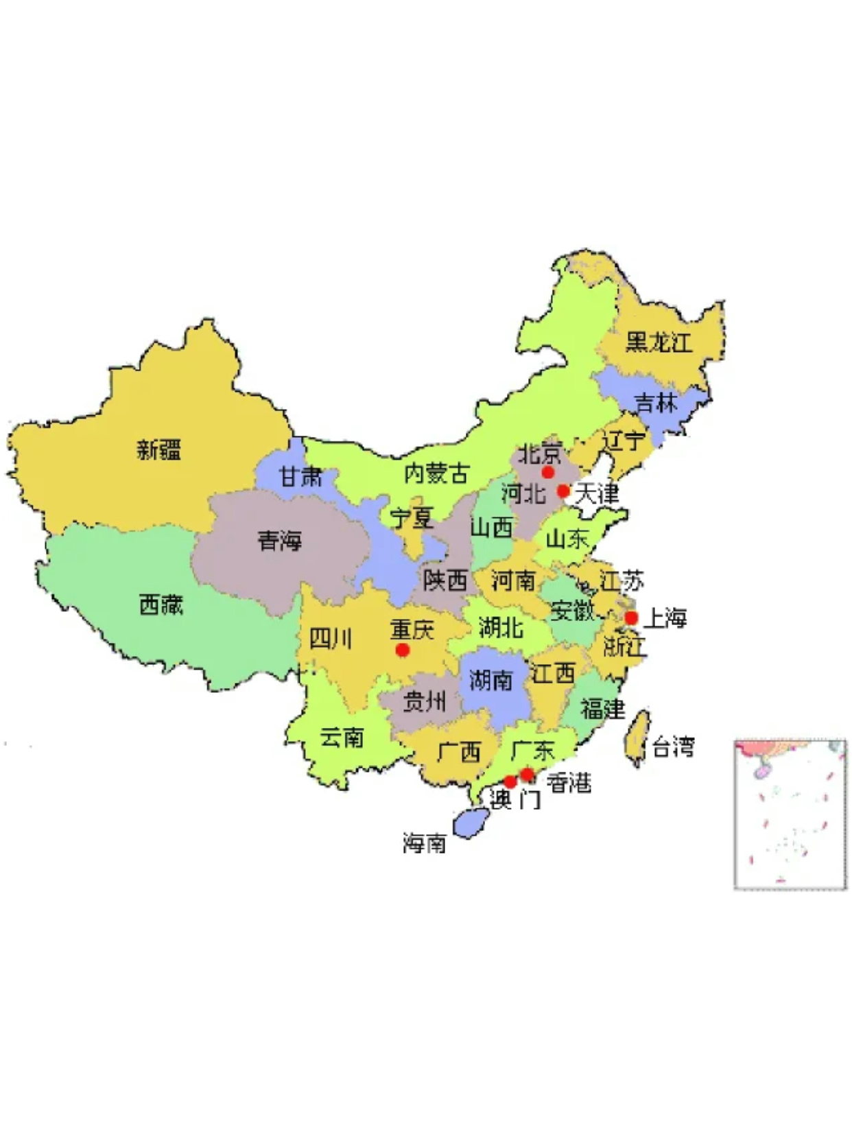 超高清中国地图分享