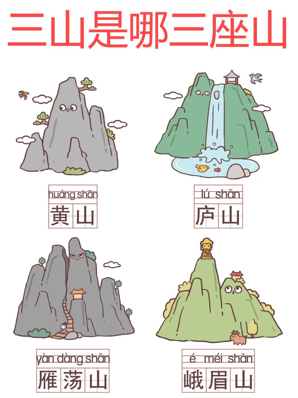 三山是哪三座山
