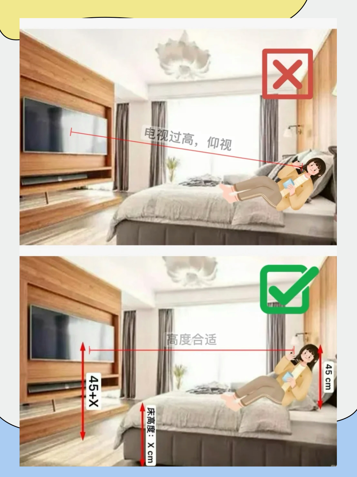 速看：卧室电视安装高度介绍