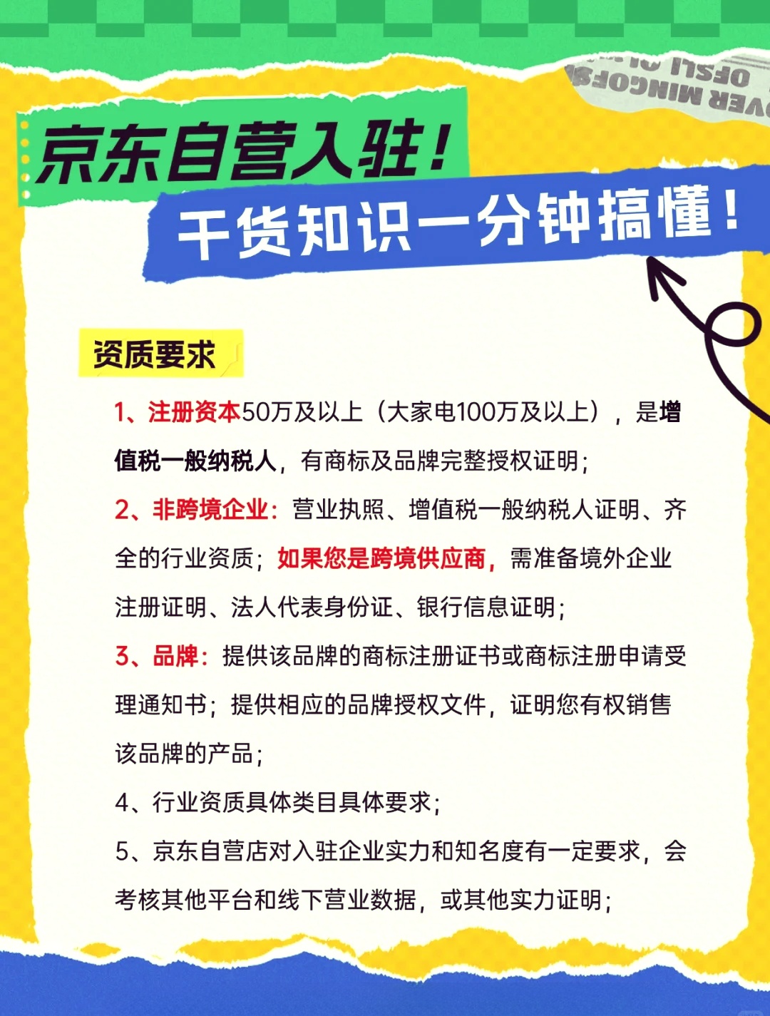 开设京东店铺需要满足哪些关键条件？