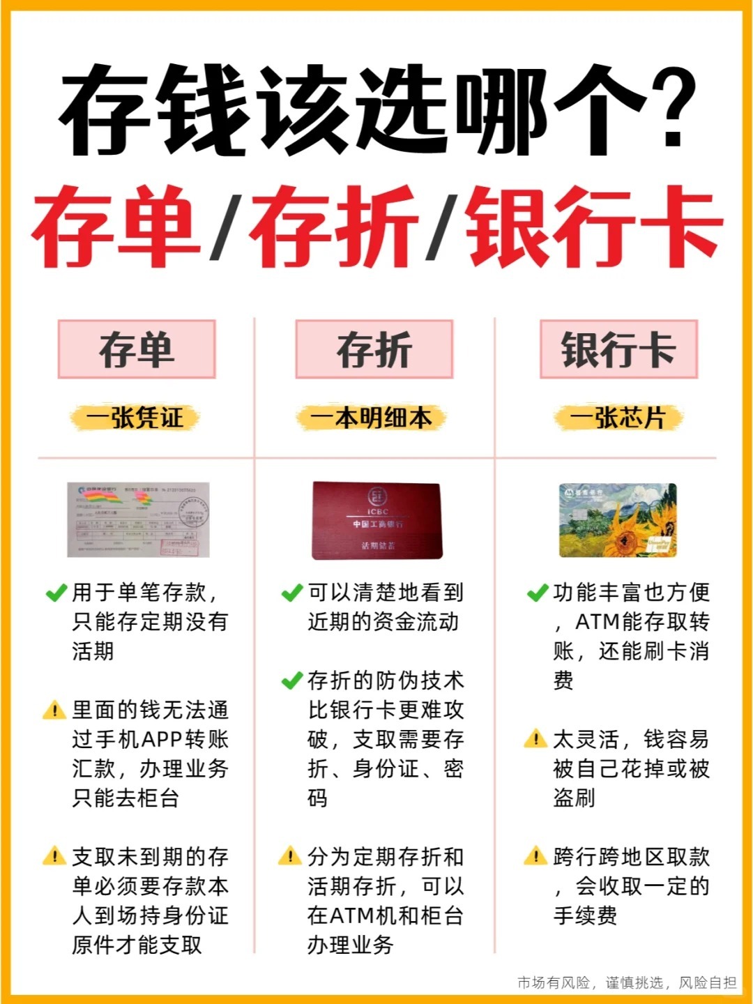 科普：存折和银行卡哪个更安全？