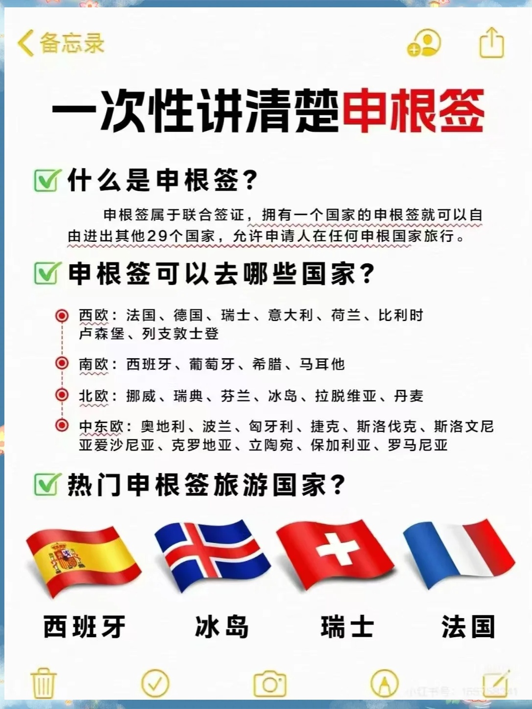 秒懂：申根签证介绍