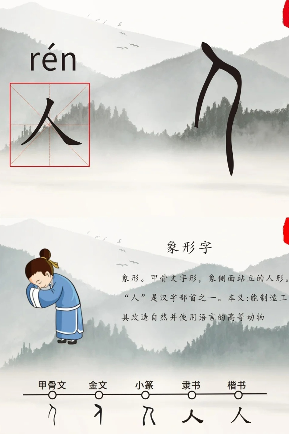 速看：人字是象形字吗？