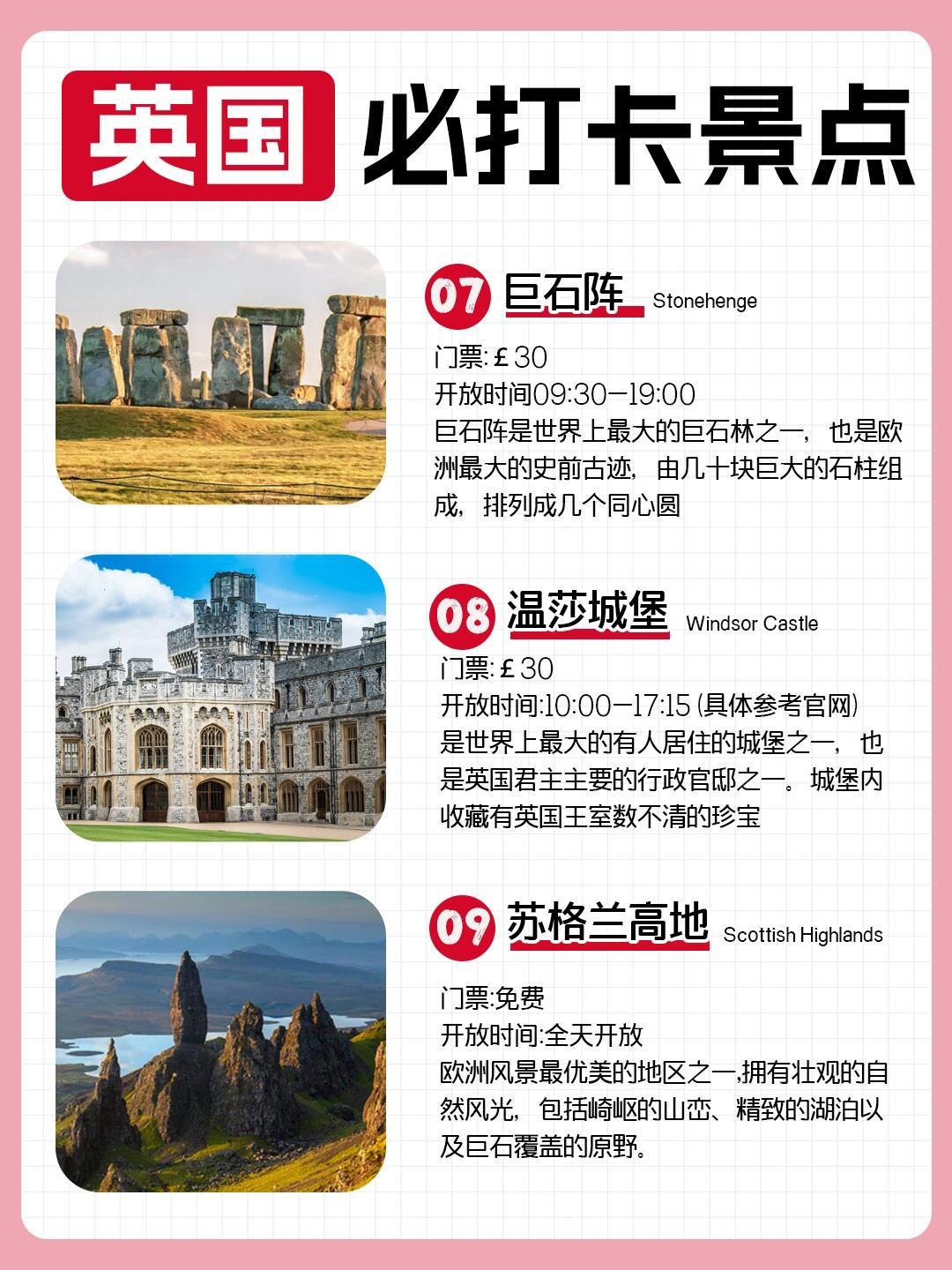 看看英格兰著名景点