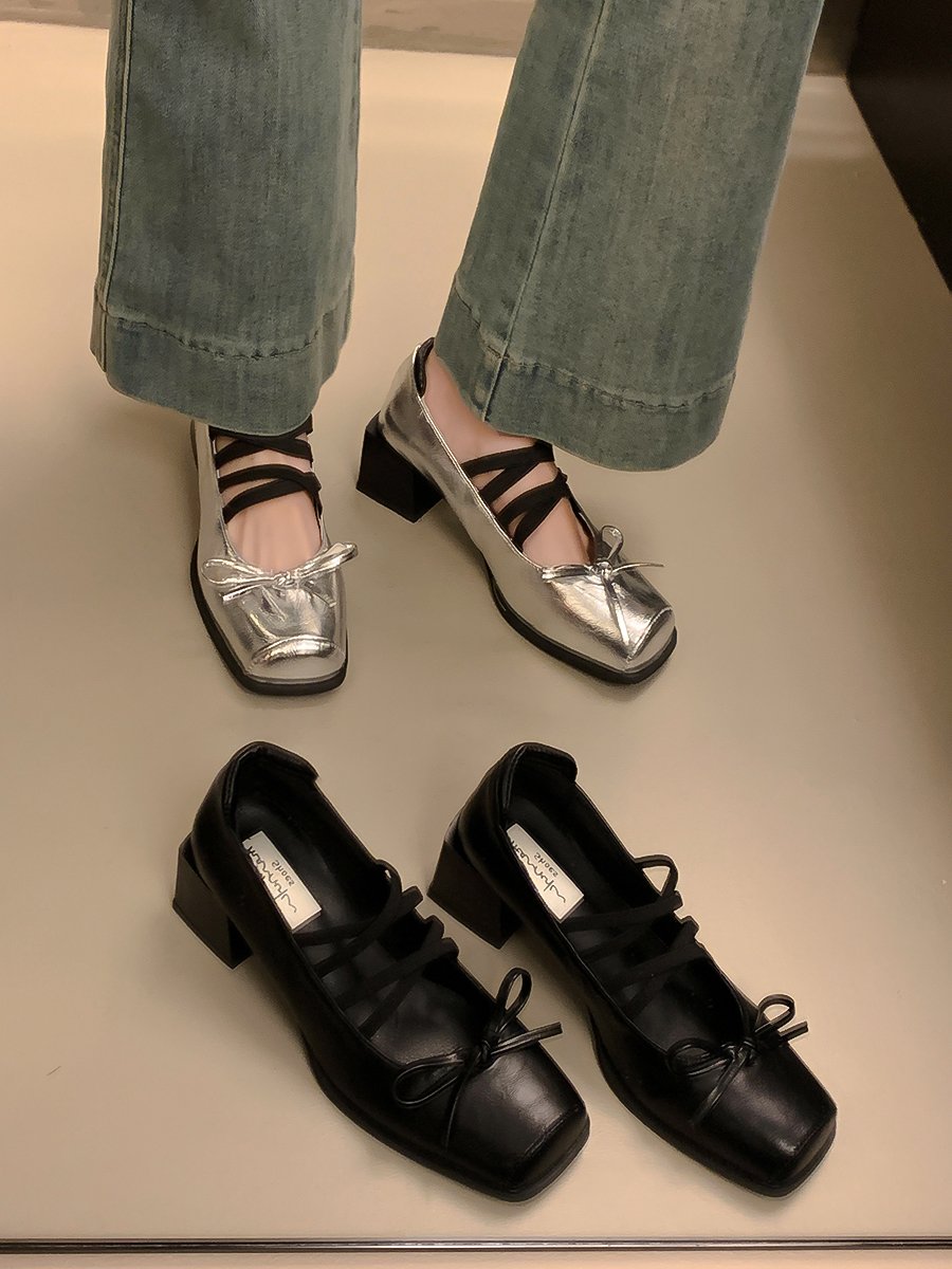 法式玛丽珍鞋女